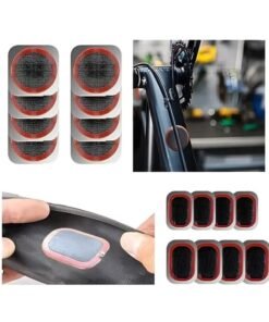 Puncture Bike Tire Repair Kit, 40 pcs Tire Patches and 4pcs Metal Rasps, 3 Tyre sealant，2 Valve，2 Crowbar，4 Rubber tube，Bicycle Tire Repair Kit, Practical Bike Tire Patch Kit Road Bike Tire Patch Tool Easy & Quick Repair for Bicycles(55pcs) - Image 3