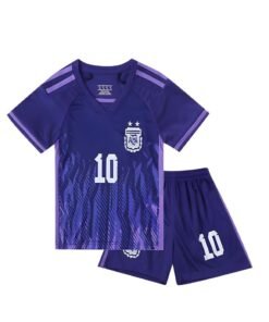 GROIC Messi Jersey #10 Soccer T Shirt and Shorts,Football Jersey for Kids,Football Suits,Football Jersey Set