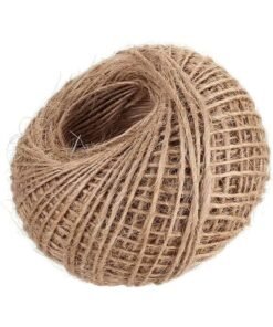 MOMENT Jute Twine String 2Mm, 100M Natural Jute Rope, 2Ply Durable Jute Twine Heavy Duty For Crafts, Gift Wrapping, Gardening, Packing, Picture Display, Wedding, Christmas Decoration, Ornament