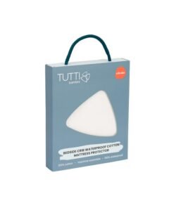 Tutti Bambini Crib Mattress Protector, fits CoZee Baby Bedside Cribs - 100% Waterproof, Machine Washable, Absorbent Cotton Fabric - White (83cm x 52cm x 0.2cm) - 100% Cotton