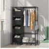 Best Deals Large-Capacity Combined Wardrobe, Fully Equipped With Clothes Hanging Area + Drawer + Shoe Rack, One-Rack Storage Of Clothes, Sundries, Shoes, Must For Home Use