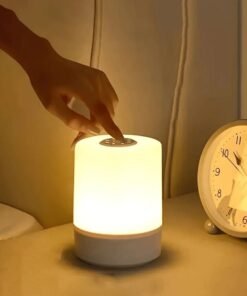 VIO Small Portable LED Table Desk Lamp Bedside Night Light with Touch Sensor 3 Color Dimmable Rechargeable Cordless One Touch Decorative Perfect for Home Baby Nursery Kids Room Bedroom Night Feeding Camping Restaurant Bar