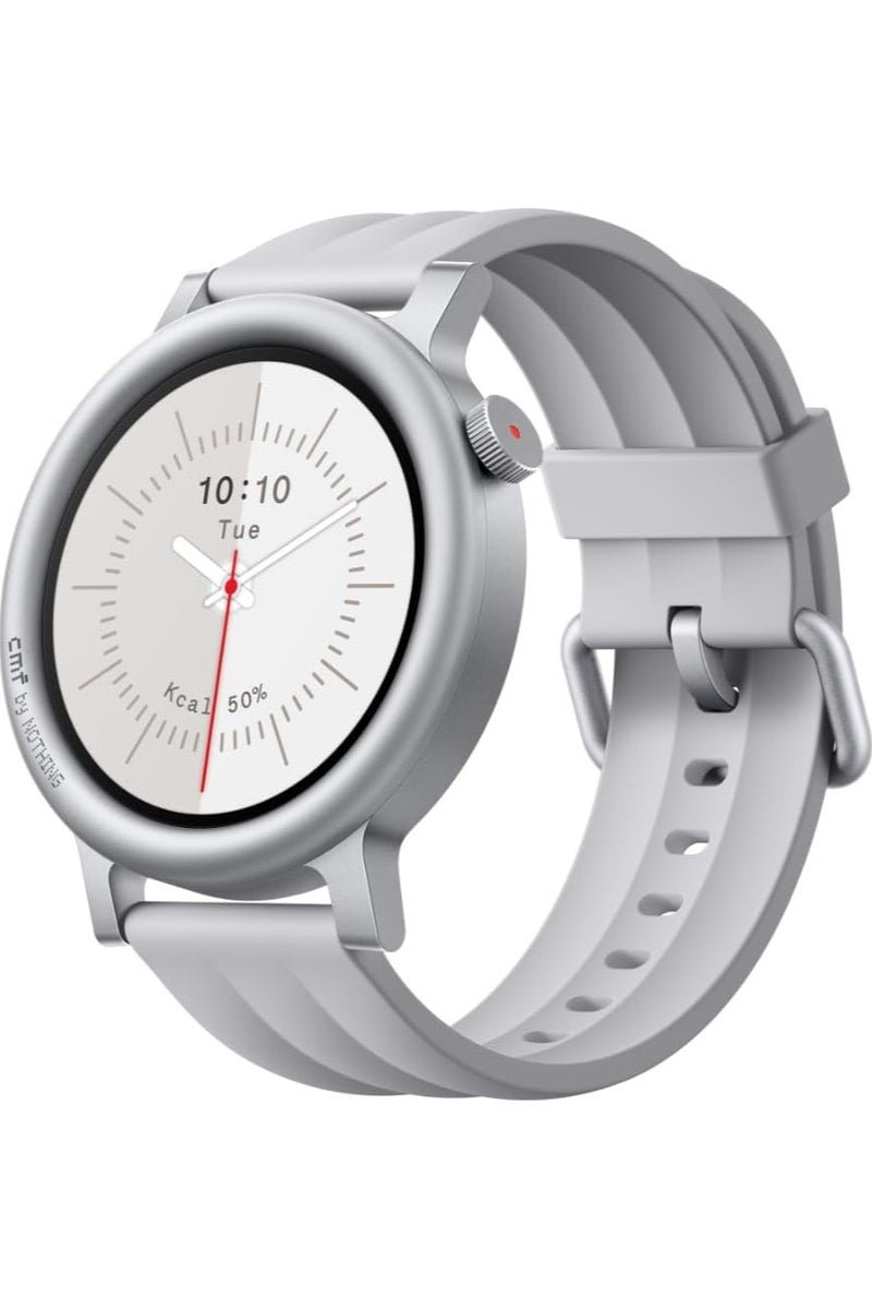 CMF Watch 3 Pro Smart Watch for Men Women, Bluetooth Call AI Smartwatch with Energy Score, Heart Rate Tracking, Sleep Monitor, GPS & 130+ Sport Modes, Fitness Tracker for Android iOS, IP68 Ash white