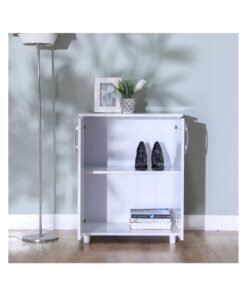 Alternative view of DANUBE HOME Absol Multipurpose 2 Door Cabinet Sturdy Home Kitchen Organiser SideboardModern Design Furniture for Dining Room Living Room Kitchen L60xW40xH75 cm - White