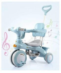 Arabest Children Bike, Kids Tricycle with Guardrail, Toddler 3 Wheel Stroller for Boys and Girls Ages 1-6 Years Blue