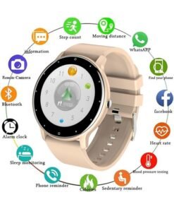 RollsTimi  Smart Watch for Women Men,Bluetooth Tactical Smartwatch for Android and iPhone,IP67 Waterproof Outdoor Fitness Tracker with Sleep Monitor,Yellow