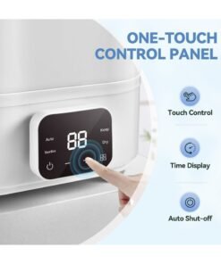 Alternative view of Dxmocos 4-in-1 Baby Bottle Sterilizer and Dryer, Electric Steam Sterilizer with LED Touch Screen, White