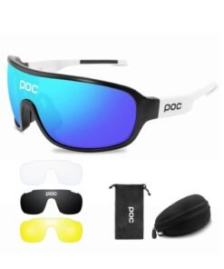 POC 4 Lens Cycling Sunglasses Outdoor Eyewear Men Women Cycling Glasses