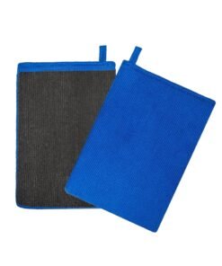 HALAMODO 1 Pack Clay Mitt and Bar, Medium Grade Bundle With Blue Clay Towel for Car Cleaning and Polishing
