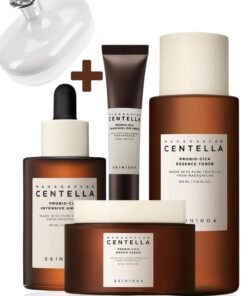 SKIN1004 Madagascar Centella Probio-Cica Complete Care Set: Intensive Ampoule, Essence Toner, Enrich Cream, and Bakuchiol Eye Cream 355ml