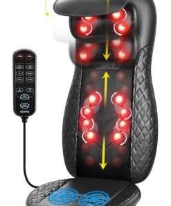RENPHO Shiatsu Back Massager For Chair, Massage Cushion With Heat- Black