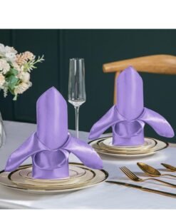 Y&D 15 Pieces Of Soft High Density Satin Napkin Cloth For Hotel Restaurant 43*43CM