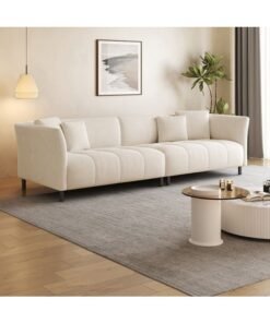DIVINE FURNITURE Flannel Floor Sofa with Flared Arms