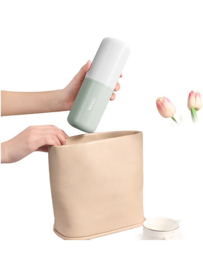 ETRAVEL Travel Toiletry Cup, Toothbrush Holder, Detachable Toothbrush Cup, Empty Cup, Ceramic White