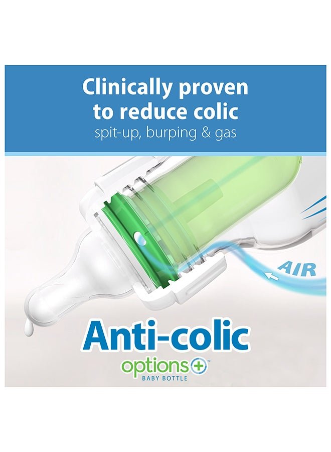 Dr. Brown’s 4 Oz/120 Ml Anti-Colic Pp Narrow Options+ Bottle - Blue, 2-Pack - Image 4