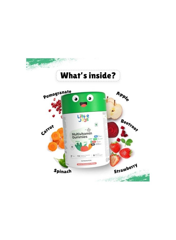 Little Joys NutriMix Nutrition Powder (2-6 Yrs) 350g | 6g Protein | Strawberry Flavour | Supports Weight, Height Gain & Immunity | With Ragi, Bajra, Jaggery, Dates, Almond, Walnuts & Oats