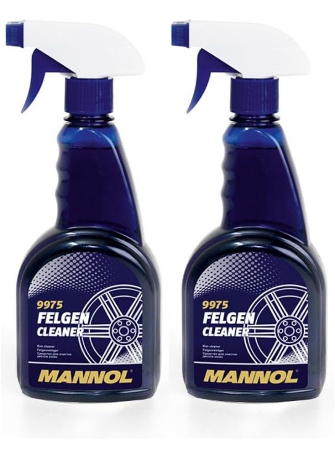 HTE Mannol Germany 2 Pack 9975 - Car Rims Cleaner Spray - 500 Ml