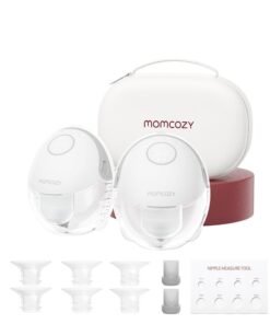 Momcozy Breast Pump Hands Free Mobile Style | M6, Wearable Breastfeeding Pump Ideal Rhythm for More Milk, DoubleFit Flange More Fit & Discreet with 3 Modes & 9 Levels