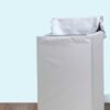 DUNISO Top Load Washing Machine Cover,  Double-Side Silver Coated Fabric Waterproof Sunscreen Dust-Proof Cover ,Silver Coating Oxford Cloth Full-Automatic Wave Wheel Washing Machine Cover