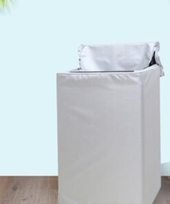 DUNISO Top Load Washing Machine Cover,  Double-Side Silver Coated Fabric Waterproof Sunscreen Dust-Proof Cover ,Silver Coating Oxford Cloth Full-Automatic Wave Wheel Washing Machine Cover