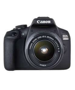 Canon EOS 2000D Camera + EF-S 18-55mm IS II Lens (with Optical Image Stabilizer)