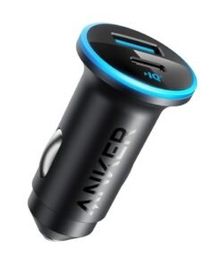 Anker USB C Car Charger Adapter, 52.5W Cigarette Lighter USB Charger, 323 Car Charger with 30W PowerIQ 3.0 Fast Charging for iPhone 17/16 Series, Samsung, Huawei, Xiaomi, Redmi, Vivo, Oppo