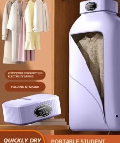 APEX Portable Laundry Dryer, Multifunctional Electric Dryer Machine, Mini Clothes Dryer with Dryer Bag, 2 Gear Adjustable Small Dryer Machine, Foldable Compact Dryer for Delicate Garmnts