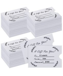 Eaasty 500 Pcs Gift Card Sleeves Card Envelopes Hotel Credit Card Sleeves Key Card Holder Blank Card Sleeves Key Card Envelopes Credit Card Protector For Business 2.36 X 3.54 In (Fresh)