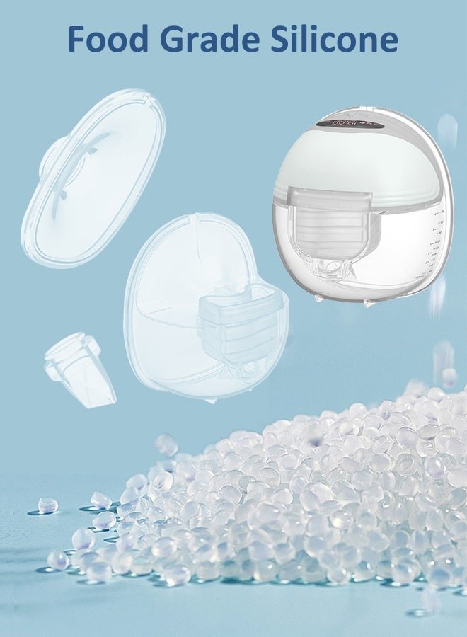 MomMed Double electric breast pump Ultra Quiet & Discreet Wear 3 Modes & 12 Levels for Natural Suction Upgraded Closed System for Hygiene LCD Display with Physical Buttons - Image 2