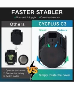 Alternative view of CYCPLUS C3 Cycling Speed & Cadence Sensor – Dual Mode Bluetooth & ANT+ Bike Sensor, Real-Time Data for Zwift/Wahoo/Garmin, Compact Design, Long Battery Life, Easy Installation – Black