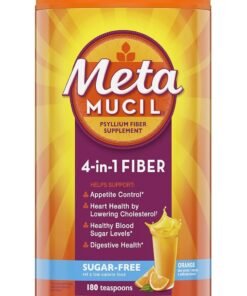 Metamucil Psyllium Fiber Supplement, Sugar-Free, Orange, 36.8 oz (2.3 Lb)