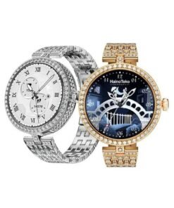 Haino Teko RW-51 Smartwatch for Girls & Women – Sleek Modern Design, Bluetooth Connectivity, Android Compatible, Fitness Tracker, Heart Rate & Sports Mode, Waterproof – Gold