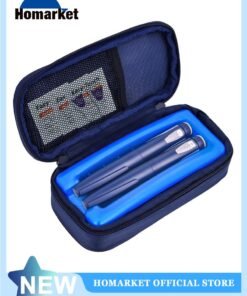 HomarKet Insulin Cooler Pen Travel Case Tsa Approved,Refrigerated Medical Bag with Protective Ice Brick, Diabetes Organizer Medication Insulated Cold Pack,Keep Medicine Cool While Traveling Diabetic Kit