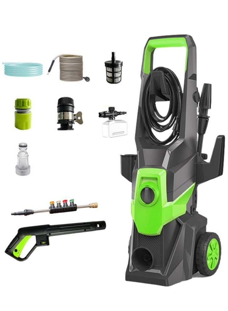 WALALLA Electric Pressure Washer, Foam Cannon, 4 Different Pressure Tips, 19.3M, High Pressure Water Power Washer, 3000 PSI 2.4 GPM ,9L/min , for Car, House, Patio, Deck, Fence, Driveways