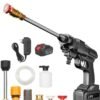 24V Cordless Portable Washer Electric High Pressure Cleaner Machine 200W 30Bar Lithium Handheld Car Cleaning Device With Foam Generator Nozzle Water Pump