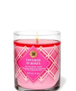 Bath & Body Works Covered In Roses Single Wick Candle