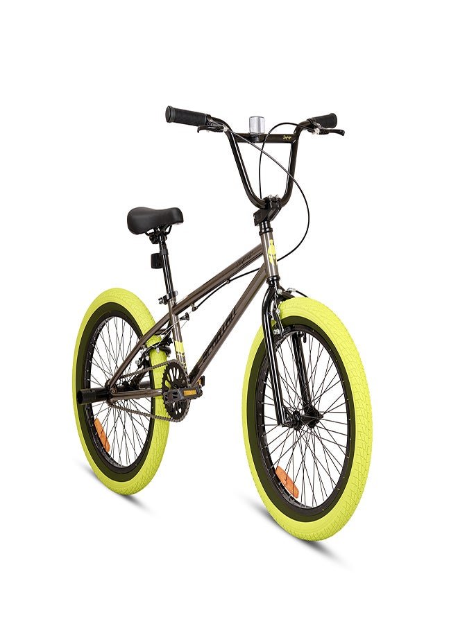 Spartan ZEPHYR Freestyle BMX Bike | 20 Inch Wheel Size | Single Speed | Grey Color - Image 2