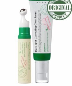 AXIS-Y Dark Circles, Fine Lines & Dark Spots Solution – AXIS-Y Vegan Collagen Eye Serum + Dark Spot Correcting Glow Serum Brightening & Firming Set