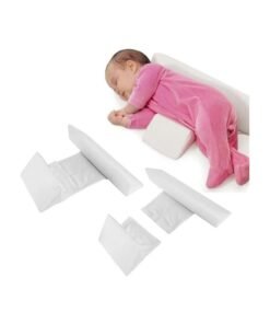 MIRFA Baby Side Safer Sleeper Adjustable Wedge With Removable Anti Roll Positioner (White)