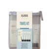 AHAVA Travel Kit - Includes Dead Sea Mineral Body Lotion 1.3 Fl.Oz, Mineral Shower Gel 1.3 Fl.Oz, Mineral Conditioner 1.3 Fl.Oz, Mineral Shampoo 1.3 Fl.Oz & Mineral Mud Soap 1 Oz.