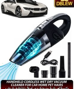 DBLEW Rechargeable Handheld Car Vacuum Cleaner Wet Dry Cordless Mite Remover Portable Strong powerful Suction For Home Automotives Dust Pet Hair Sofa Carpet Cleaning Computer Keyboard