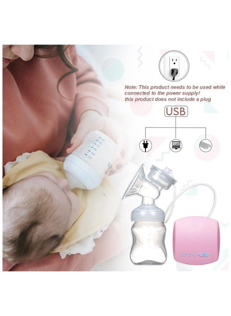HALAMODO Electric Breast Pump, Hands Free Electric Breastfeeding Breast Pump, with Milk Bottle, Portable 2 Modes and 9 Levels Suction, USB Rechargeable Anti-Backflow Breast Pumps - Image 3