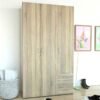AVON Furniture Factory Mdf Wood Customized Modern 3 Door Clothes Wardrobe With 3 Drawers