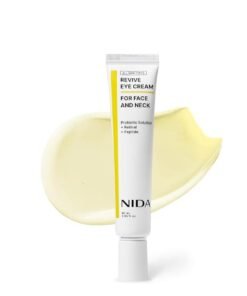 NIDA Revive Eye Cream For Face And Neck | Probiotic Solution, Retinal, Peptide | Wrinkles, Fine Lines, Cell Turnover, Firm Skin Texture, Radiant Skin, Moisture Retention | 1.35 fl. oz., 40ml