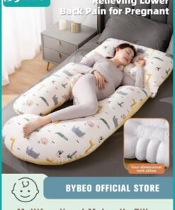 Bybeo Pregnancy Pillow, Full Body G Shaped Pillows for Maternity Sleeping Support, a Must Have for Pregnant Women, Back Hips Legs Belly Supporting, with Removable and Washable Cover