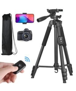KINGMAZI Tripod For Phone/Camera 55in/140cm With Bluetooth Remote