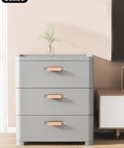 Alternative view of DUNISO 3 Layers Plastic Storage cabinet With Drawers,Wide Slit Cabinet Drawer Unit,home Storage Organizer,Multipurpose Mix Drawers for Kitchen Bedroom Bathroom and Living Room
