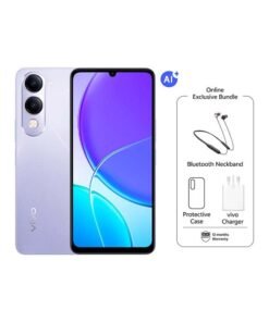 vivo Y19s AI 5G Crystal Violet 4+4GB RAM 128GB 6000mAh| 50MP Camera With Exclusive Gifts 44 W Charger With Neck Band - Middle East Version