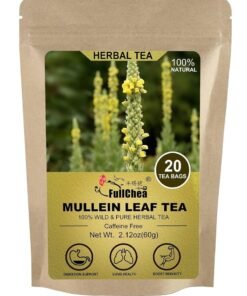 FullChea - Mullein Leaf Tea Bags, 20 Teabags, 3g/bag For Lungs - Non-GMO - Caffeine-free - Natural Healthy Herbal Tea For Detox & Respiratory Support