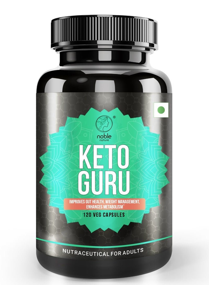 noble nature Keto Guru, Improves Gut Health, Wieght Management, Enhances Metabolism - 120 Veg Capsules - Image 2